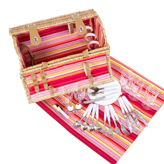 Yuppie Gift Baskets Fiesta Picnic Basket (5 Persons) - KaryKase