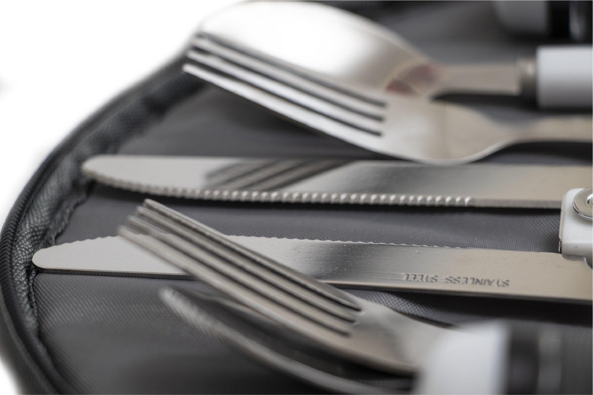 Yuppie Gift Baskets Grab - and - Go Picnic Bag(2 Person) | Grey - KaryKase