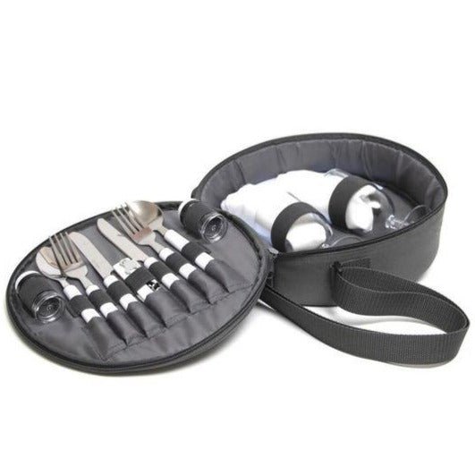 Yuppie Gift Baskets Grab - and - Go Picnic Bag(2 Person) | Grey - KaryKase