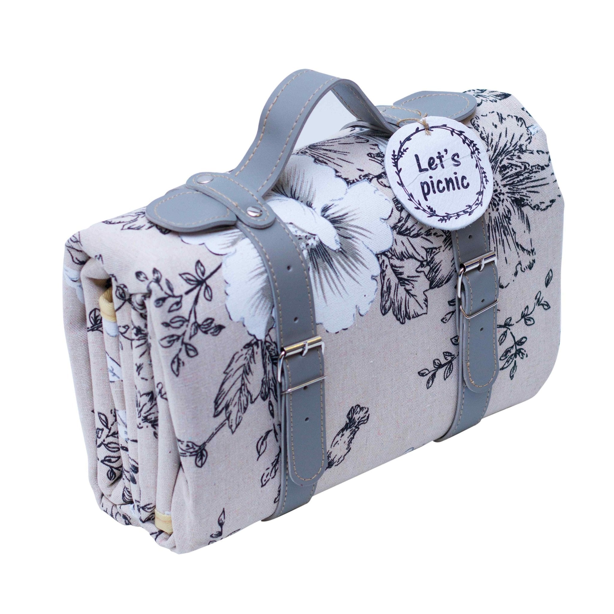Yuppie Gift Baskets Picnic/Beach Rug Medium | Cream Bouquet - KaryKase