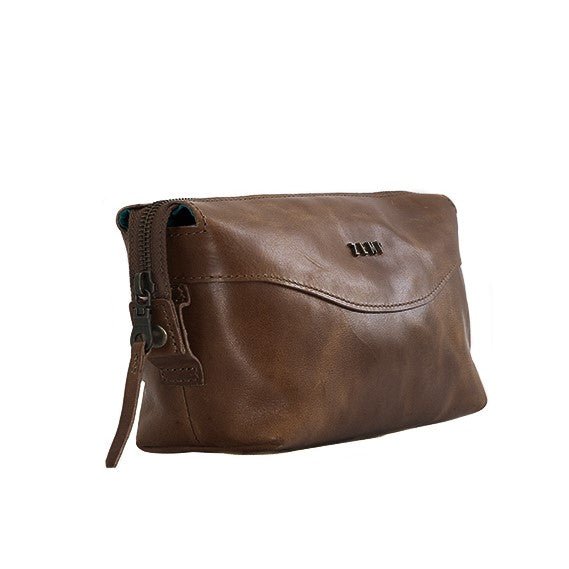 Zemp Bravo Toiletry Bag | Waxy Brown - KaryKase