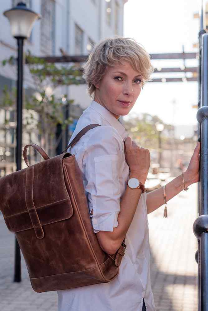 Zemp Munich 13" Laptop Backpack | Waxy Tan - KaryKase