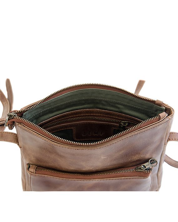 Zemp Pissa Cross Body Bag | Waxy tan - KaryKase