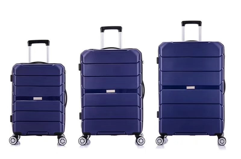 Tosca Rogue 3 Piece Luggage Trolley Set | Navy - KaryKase