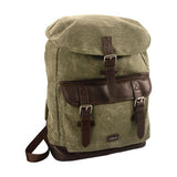 Adpel Canvas and Leather BackPack | Olive - KaryKase