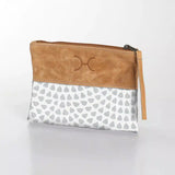 Thandana Laminated Fabric With Leather Pouch | New Designs - KaryKase