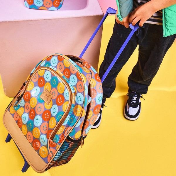 Thandana Laminated Fabric Kid's School Wheelie Backpack - KaryKase