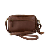 Mally Suzie Leather Sling Bag | Saddle - KaryKase