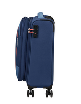 American Tourister Pulsonic 55cm Cabin Spinner - Expandable | Combat Navy - KaryKase