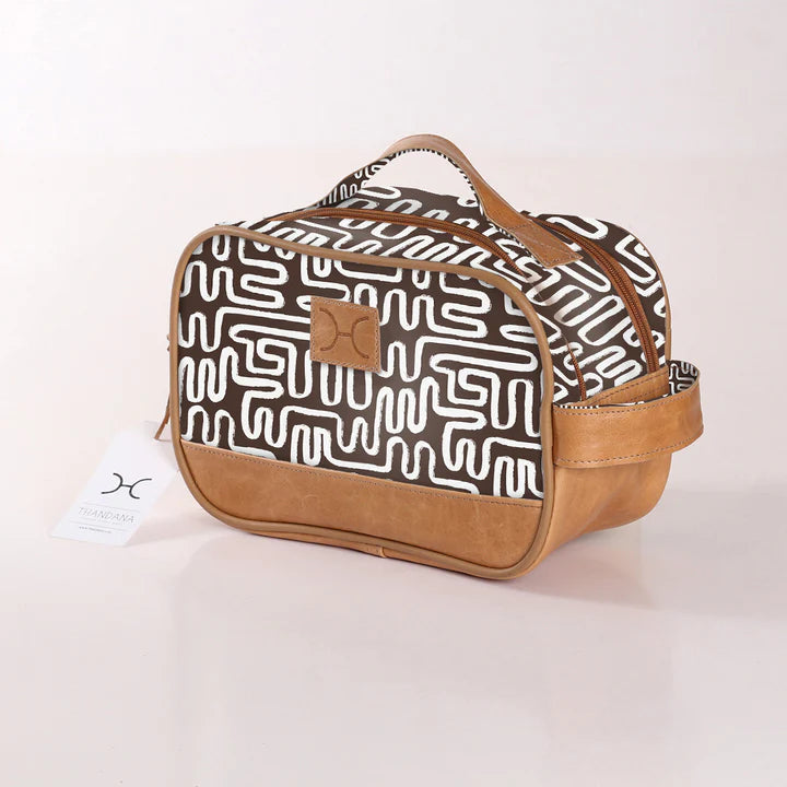 Thandana Laminated Fabric Vanity Bag - KaryKase