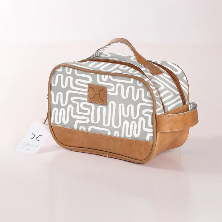 Thandana Laminated Fabric Vanity Bag - KaryKase