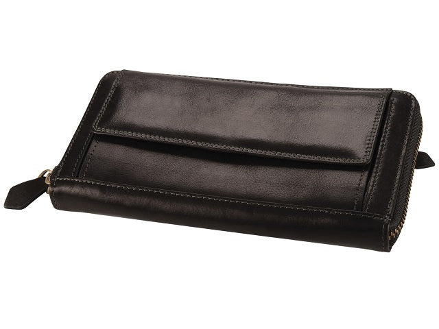 Adpel Dakota Leather Purse | Black - KaryKase