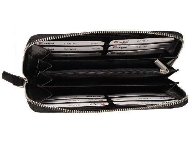 Adpel Dakota Leather Purse | Black - KaryKase