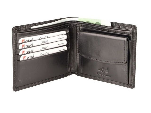 Adpel Dakota Leather Wallet | Black - KaryKase