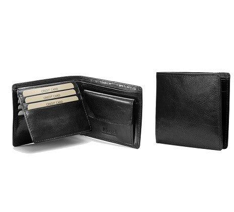 Adpel Italian Leather Wallet With CC Flap & Coin Section - KaryKase