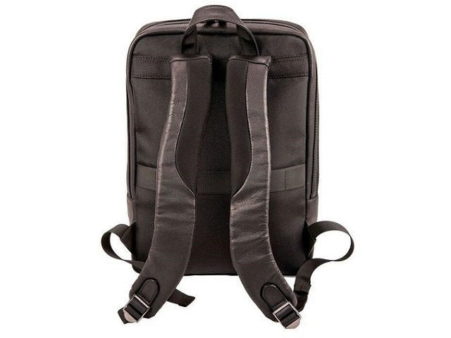 Adpel Torino Leather Laptop Backpack | Black - KaryKase