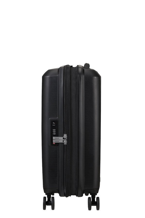 American Tourister Aerostep Expandable 55cm Cabin Spinner | Black - KaryKase