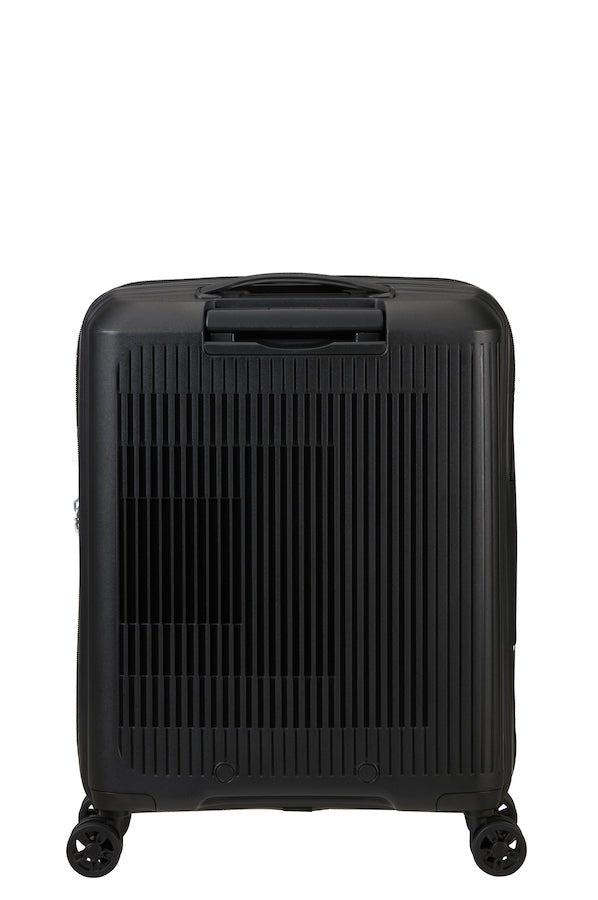 American Tourister Aerostep Expandable 55cm Cabin Spinner | Black - KaryKase