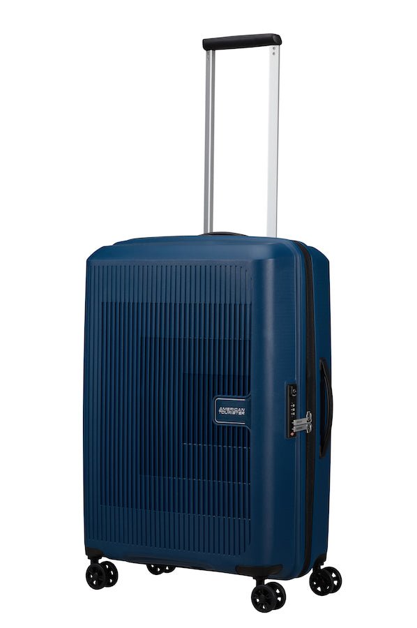 American Tourister Aerostep Expandable 67cm Medium Spinner | Navy - KaryKase