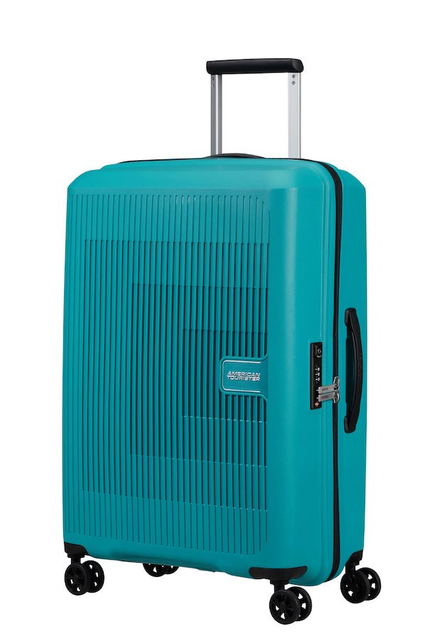 American Tourister Aerostep Expandable 67cm Medium Spinner | Turquoise Tonic - KaryKase