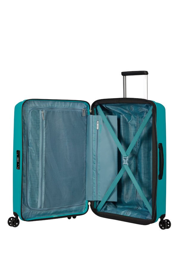 American Tourister Aerostep Expandable 67cm Medium Spinner | Turquoise Tonic - KaryKase