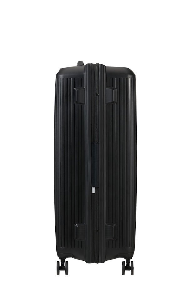 American Tourister Aerostep Expandable 77cm Large Spinner | Black - KaryKase