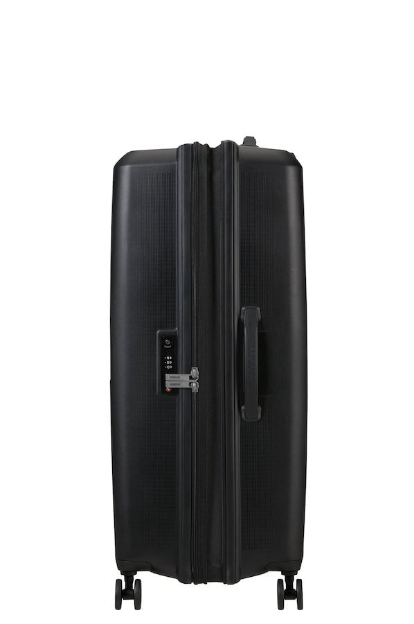 American Tourister Aerostep Expandable 77cm Large Spinner | Black - KaryKase