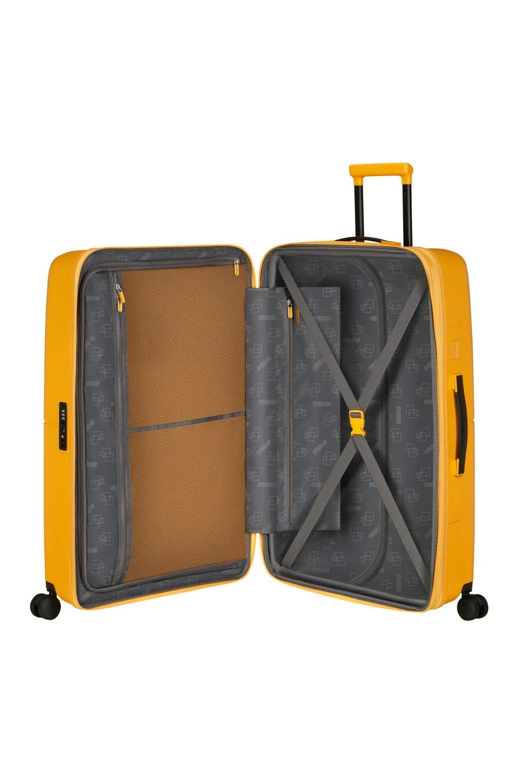 American Tourister Dashpop 77cm Large Spinner - Expandable | Golden Yellow - KaryKase