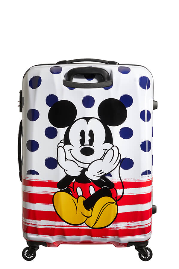 American Tourister Disney Legends Alfatwist 75cm Large Spinner | Mickey Blue Dots - KaryKase