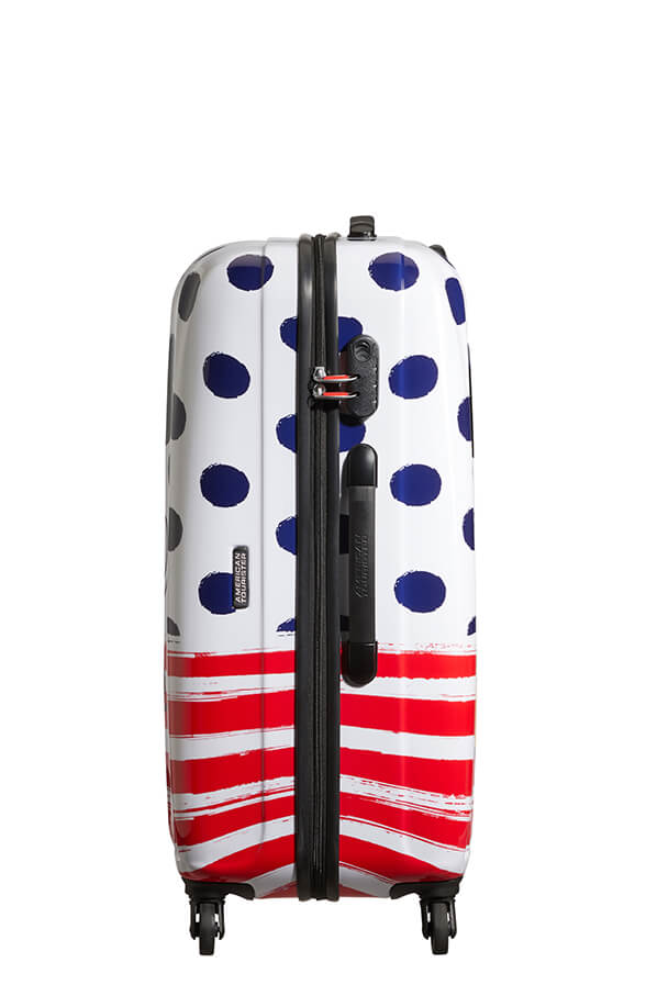 American Tourister Disney Legends Alfatwist 75cm Large Spinner | Mickey Blue Dots - KaryKase