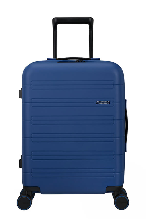 American Tourister Novastream 55cm Expandable Cabin Spinner | Navy Blue - KaryKase