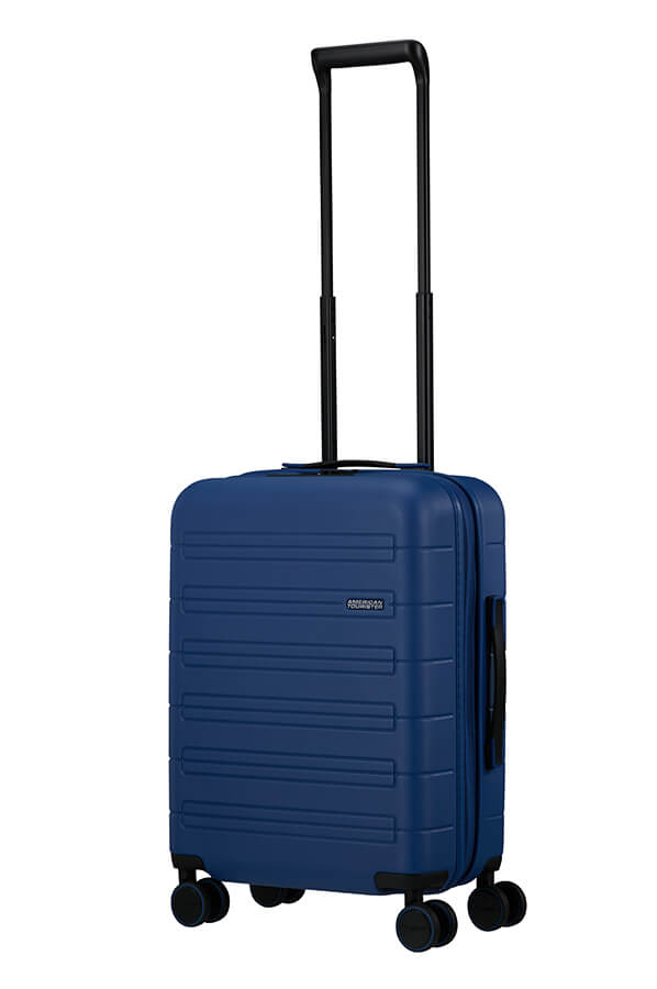 American Tourister Novastream 55cm Expandable Cabin Spinner | Navy Blue - KaryKase