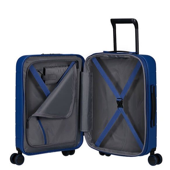 American Tourister Novastream 55cm Expandable Cabin Spinner | Navy Blue - KaryKase