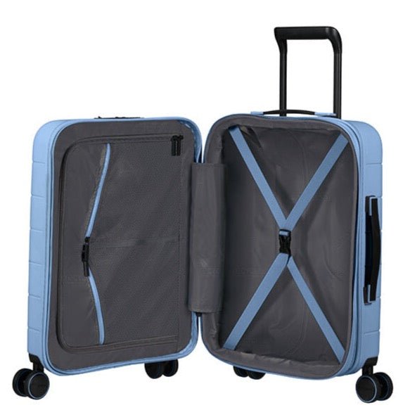 American Tourister Novastream 55cm Expandable Cabin Spinner | Pastel Blue - KaryKase