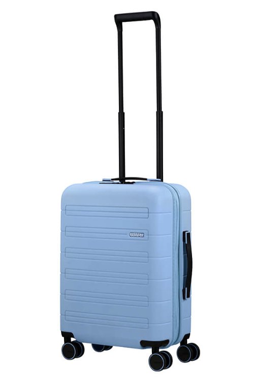 American Tourister Novastream 55cm Expandable Cabin Spinner | Pastel Blue - KaryKase