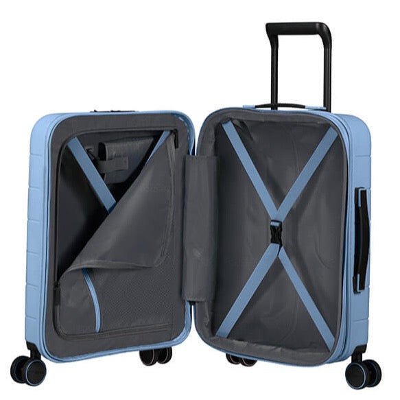 American Tourister Novastream 55cm Expandable Cabin Spinner | Pastel Blue - KaryKase