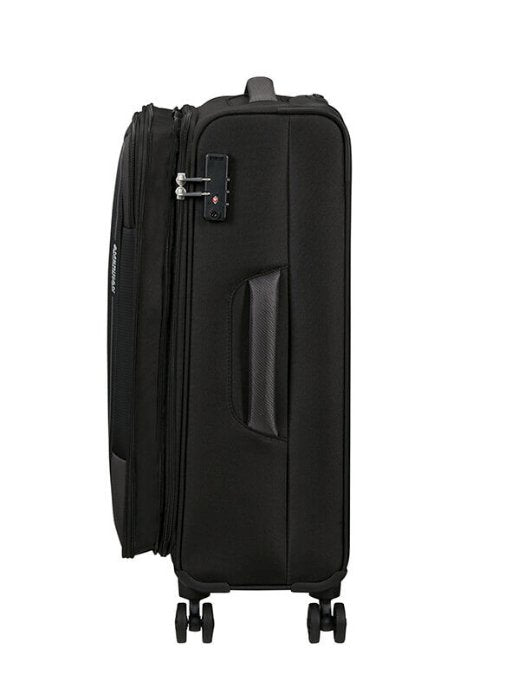 American Tourister Pulsonic 68cm Medium Spinner - Expandable | Black - KaryKase