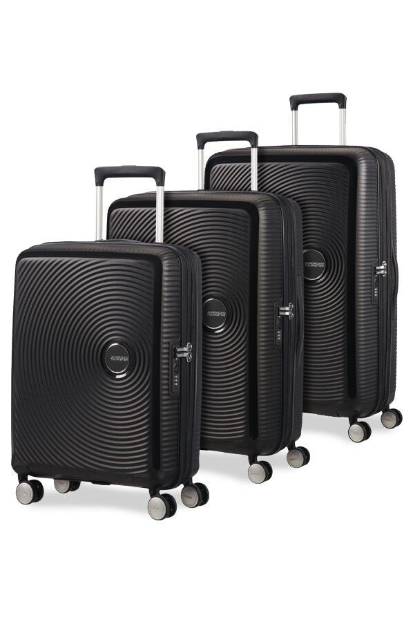 American Tourister Soundbox 3 Piece Luggage Set - Expandable | Bass Black - KaryKase