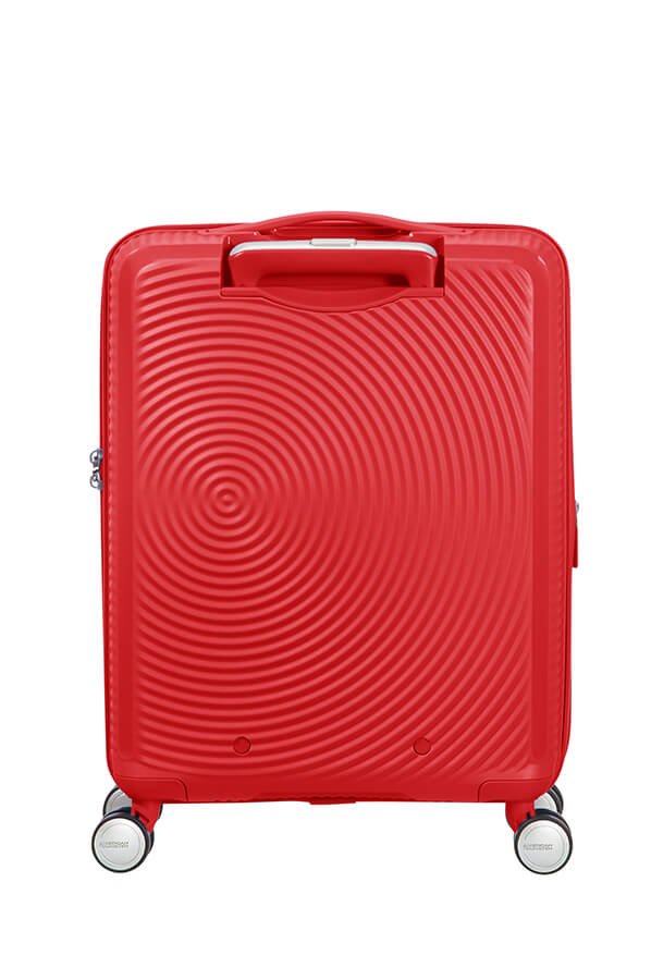 American Tourister Soundbox 55cm Cabin Spinner - Expandable | Coral Red - KaryKase