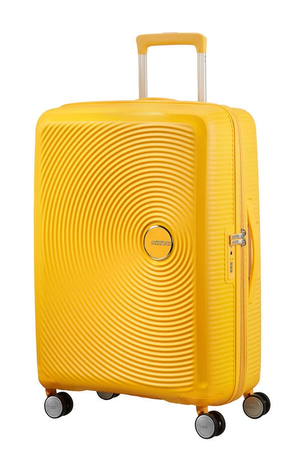 American Tourister Soundbox 67cm Medium Spinner - Expandable | Golden/Yellow - KaryKase