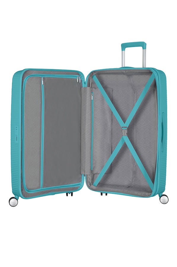 American Tourister Soundbox 67cm Medium Spinner - Expandable | Turquoise Tonic - KaryKase