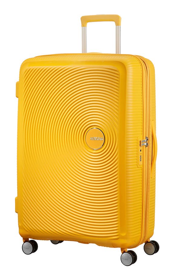 American Tourister Soundbox 77cm Large Spinner - Expandable | Golden/Yellow - KaryKase