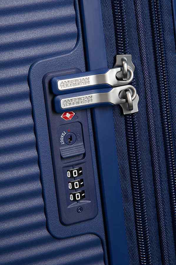 American Tourister Soundbox 77cm Large Spinner - Expandable | Midnight Navy - KaryKase