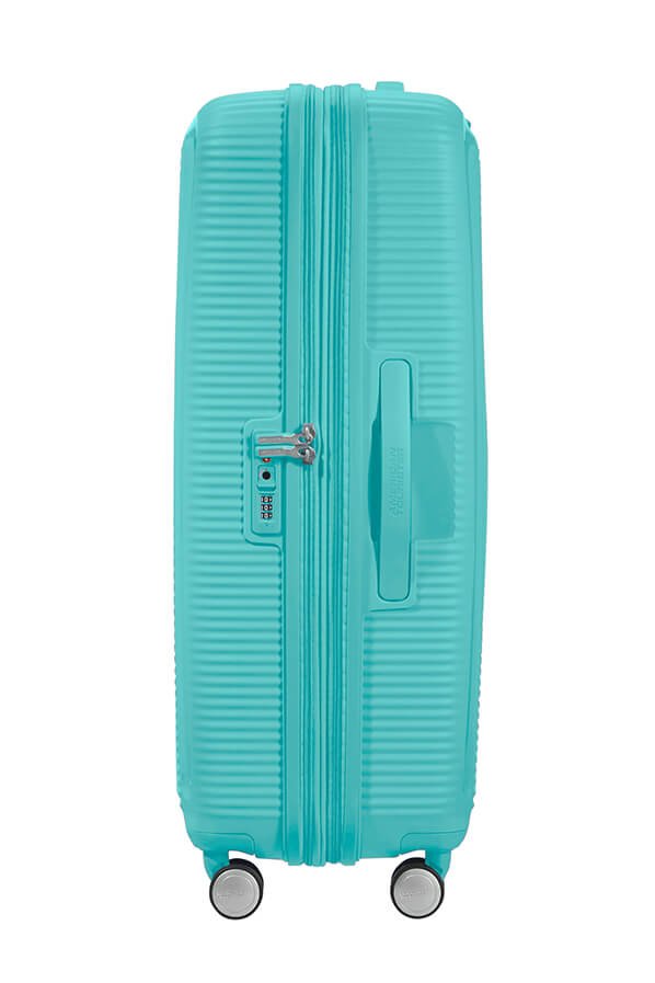 American Tourister Soundbox 77cm Large Spinner - Expandable | PoolSide Blue - KaryKase