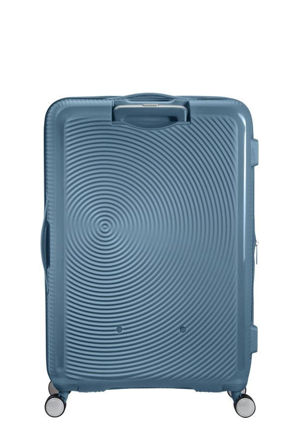 American Tourister Soundbox 77cm Large Spinner - Expandable | Stone Blue - KaryKase