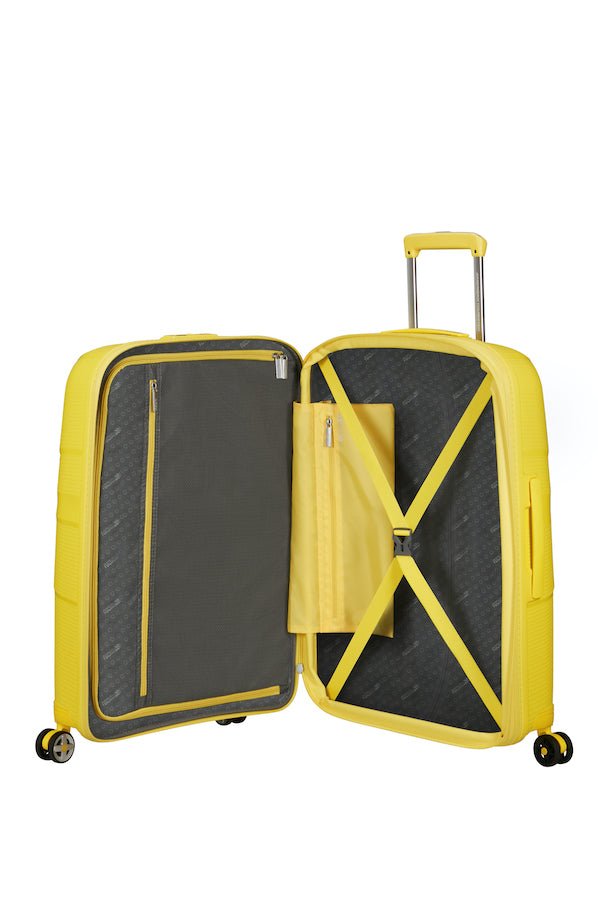 American Tourister Starvibe Expandable 67cm Medium Spinner | Electric Lemon - KaryKase