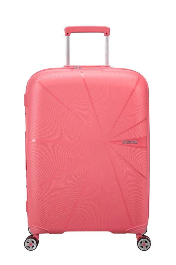 American Tourister Starvibe Expandable 67cm Medium Spinner | Sun Kissed Coral - KaryKase