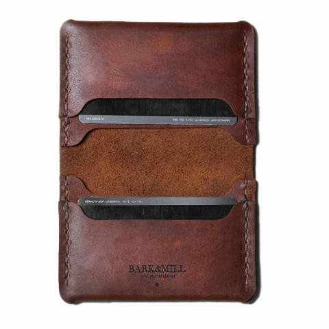 Bark And Mill Bi - Fold Card Holder | Chocolate - KaryKase