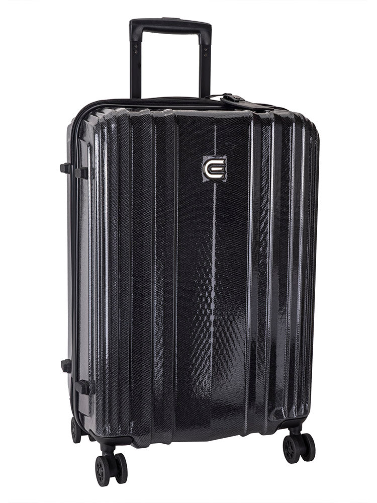 Cellini Compolite Medium 4 Wheel Trolley Case | Black - KaryKase