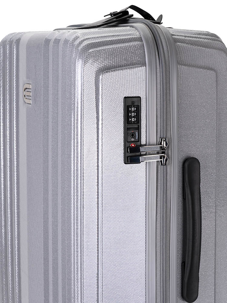 Cellini Compolite Medium 4 Wheel Trolley Case | Silver - KaryKase